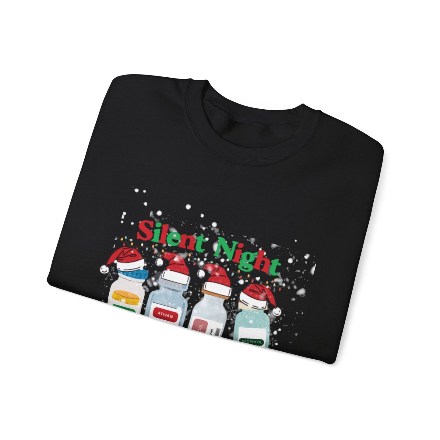 “Silent Night” Christmas Nurse T-Shirt – Sedative Santa Edition
