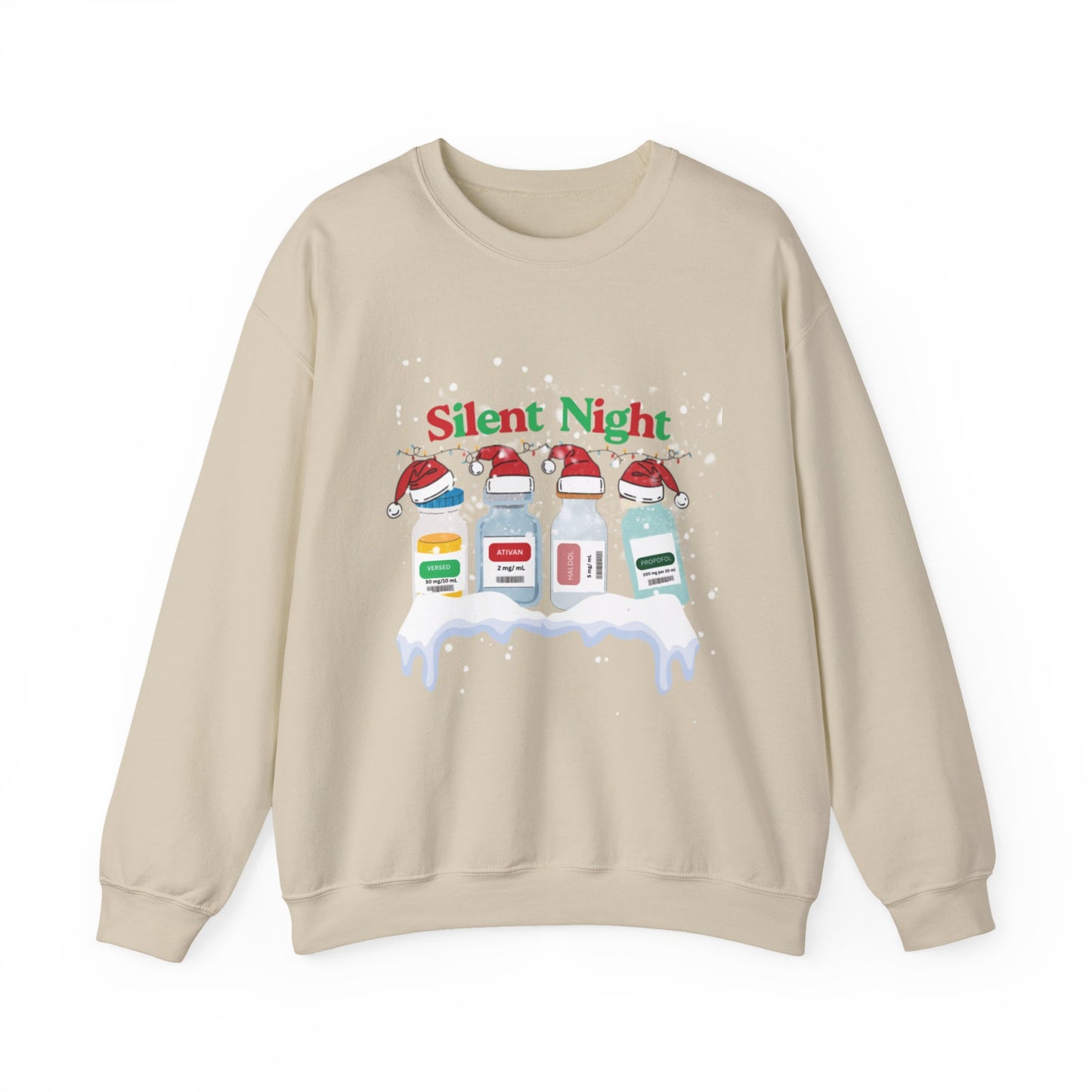 “Silent Night” Christmas Nurse T-Shirt – Sedative Santa Edition