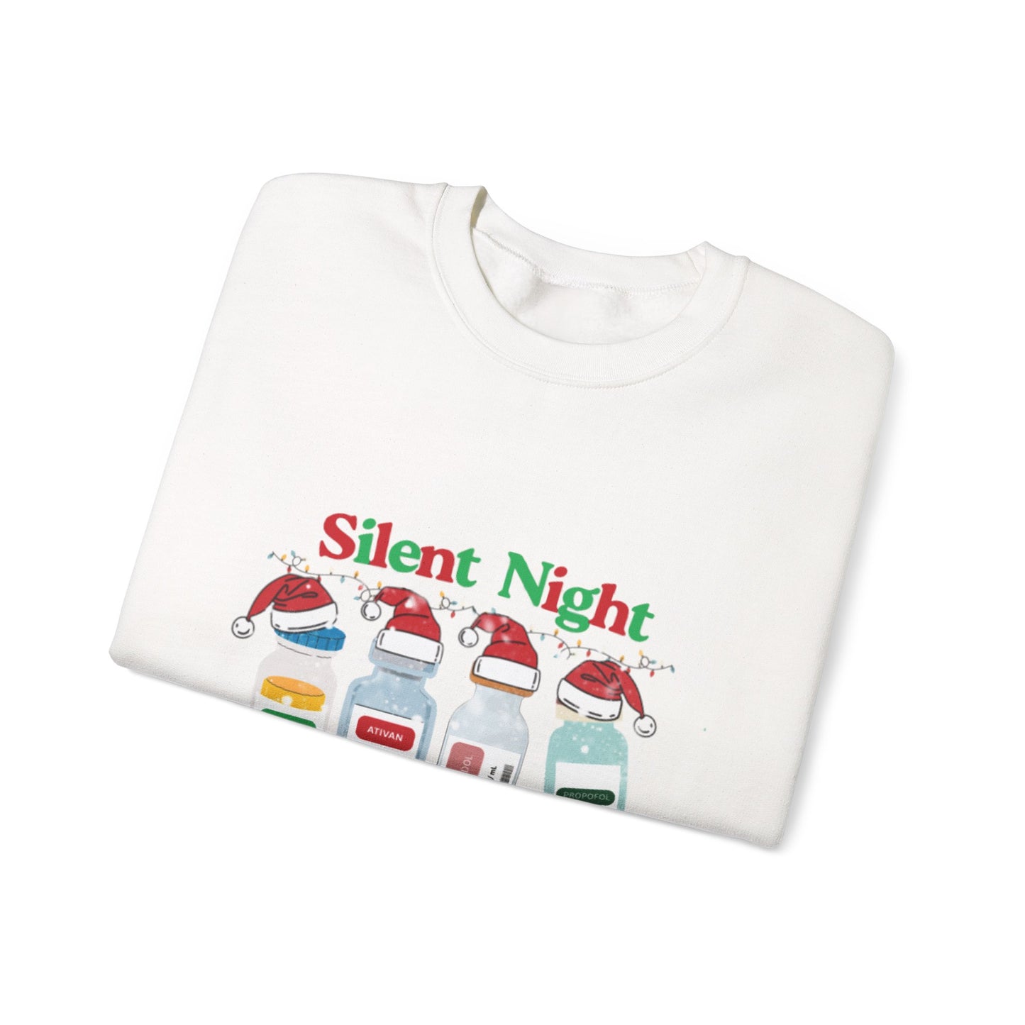 “Silent Night” Christmas Nurse T-Shirt – Sedative Santa Edition