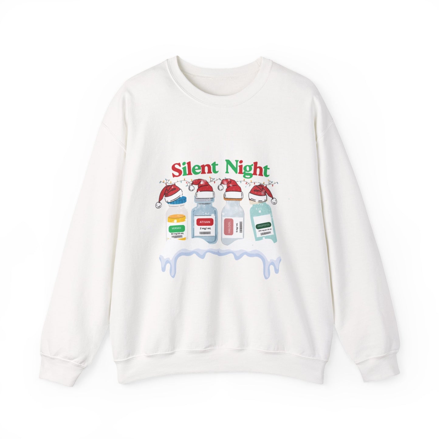 “Silent Night” Christmas Nurse T-Shirt – Sedative Santa Edition