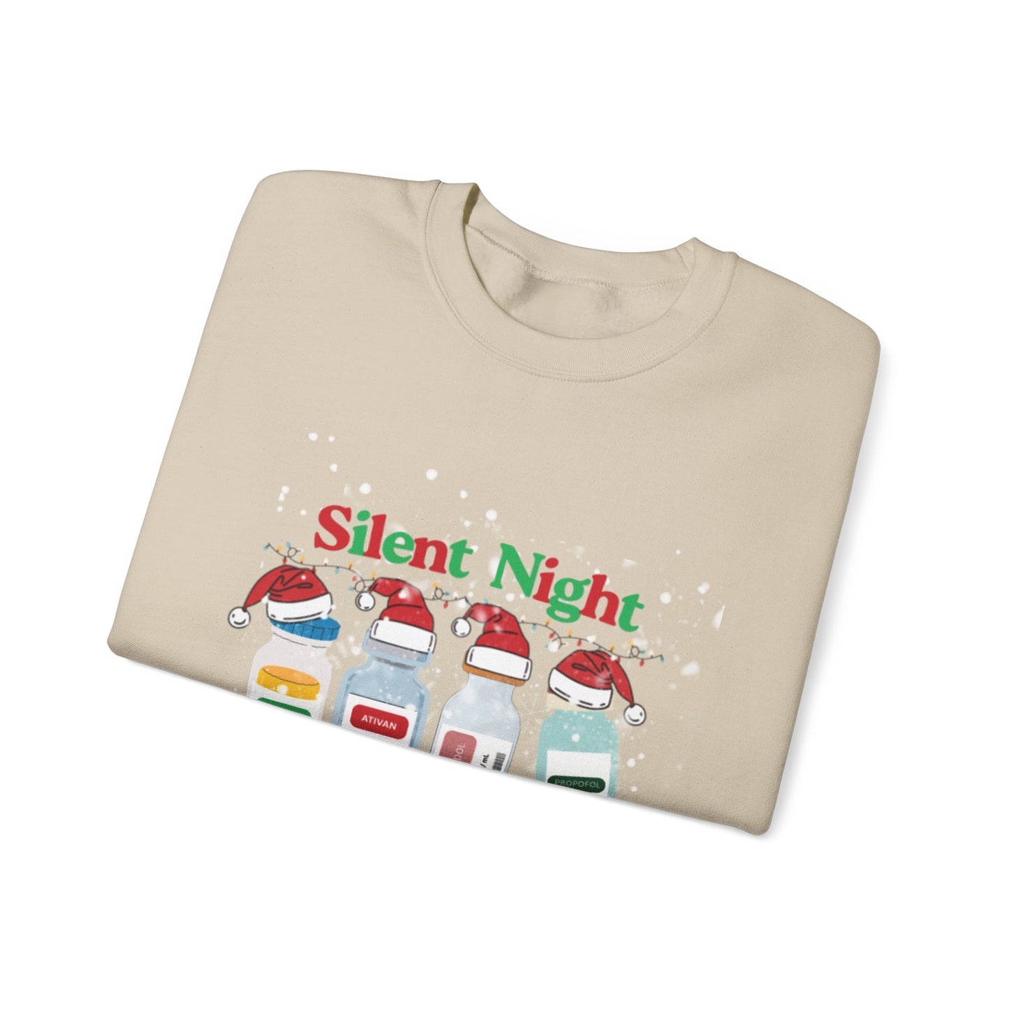 “Silent Night” Christmas Nurse T-Shirt – Sedative Santa Edition